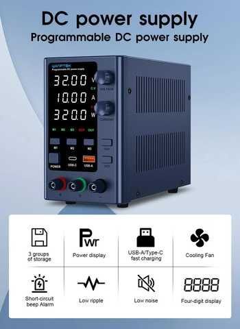 Wanptek EPS3010 32В 10А CC/CV + USB Quick charge Лабораторний