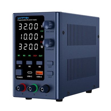 Wanptek EPS3010 32В 10А CC/CV + USB Quick charge Лабораторний регульований блок живлення