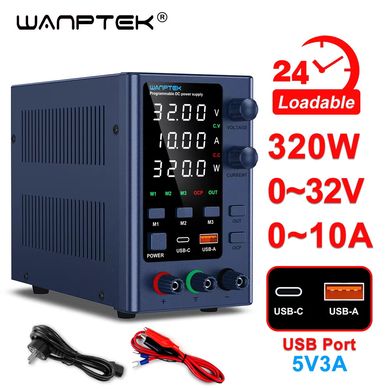 Wanptek EPS3010 32В 10А CC/CV + USB Quick charge Лабораторный регулируемый блок питания