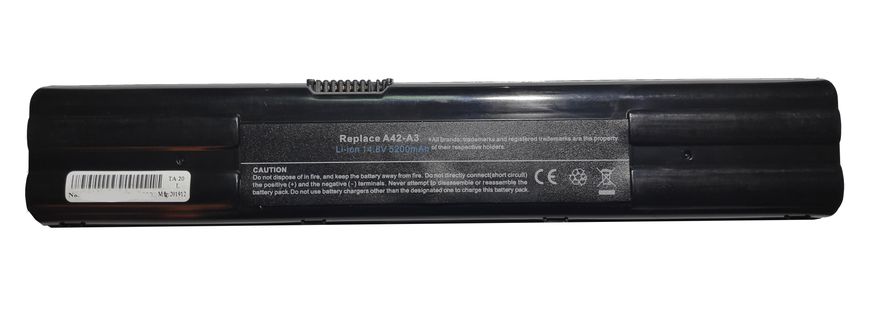Аккумулятор для ноутбука Asus 5200мАч A41-A3, A41-A6, A42-A3, A42-A6, Asus A3, Asus A6