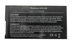 Аккумулятор для ноутбука Asus 5200мАч A32-A8, Asus A8