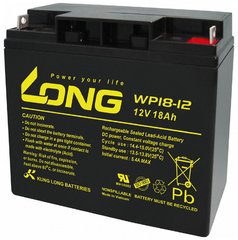 Свинцовый герметизированый AGM аккумулятор, батарея Kung Long WP18-12 18Ач 12В