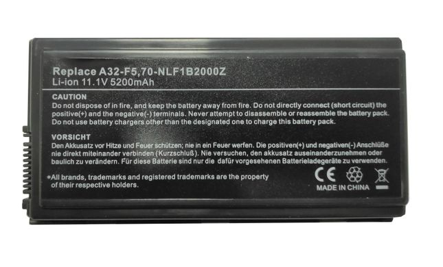 Аккумулятор для ноутбука Asus 4400мАч A32-F5, 70-nlf1b2000y, 70-nlf1b2000z, Asus F5
