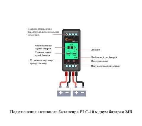 Mazava PLC-10 24В 10А Активный балансир эквалайзер Battery