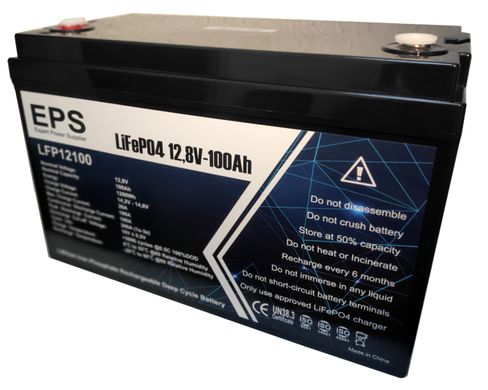 Аккумулятор - батарея LeFepo4 100Ач 12,8В для ИБП, инверторов, солнечных электростанций, альтернативной энергетики